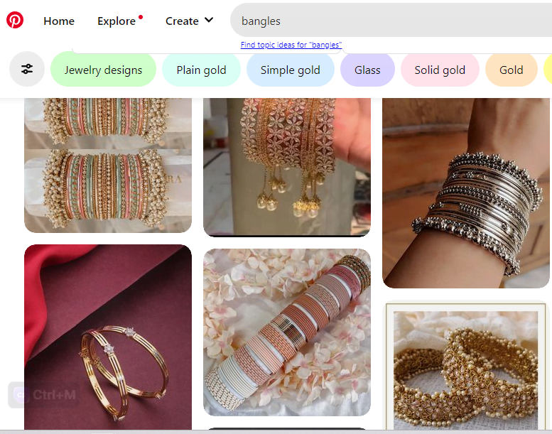 Pinterest results on bangles